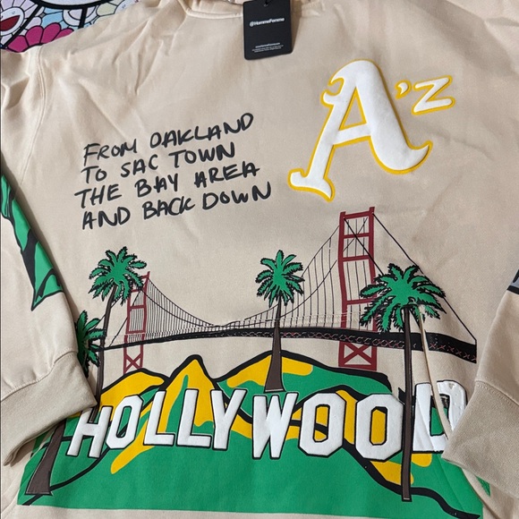 Homme + Femme Cali to NYC HOODIE- Tan - Picture 4 of 16